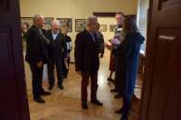 Dailininko Adomo Galdiko parodos atidarymas Rietavo Oginskių kultūros istorijos muziejuje. Parodos pristatymas sulaukė didelio renginio dalyvių susidomėjimo.