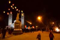 2016-01-12. Sausio 13-oasios jubiliejinis minėjimas Rietavo miesto aikštėje. O. Gricienės fotografija