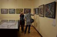 Dailininko Adomo Galdiko parodos atidarymas Rietavo Oginskių kultūros istorijos muziejuje