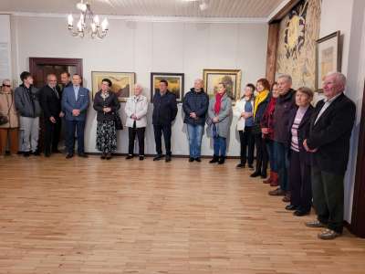 Audronės Zupkienės parodos Siuvinėtas Čiurlionis atidarymas Rietavo Oginskių kultūros istorijos muziejuje 2022 m. gegužės 27 d.